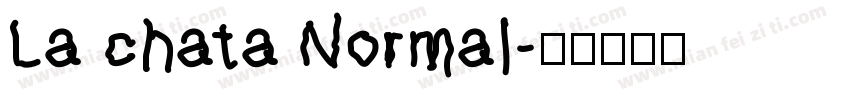 La chata Normal字体转换